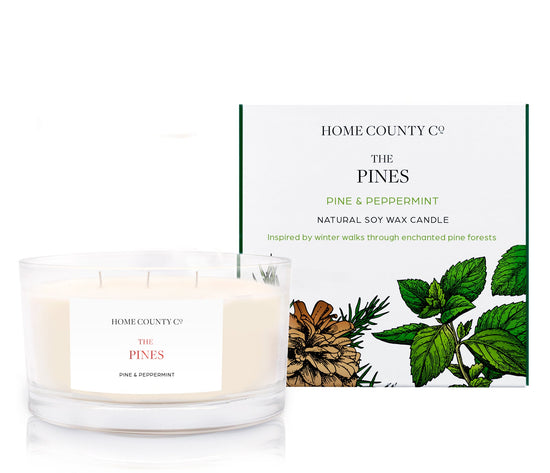 The Pines - Pine and Peppermint 3 Wick Candle