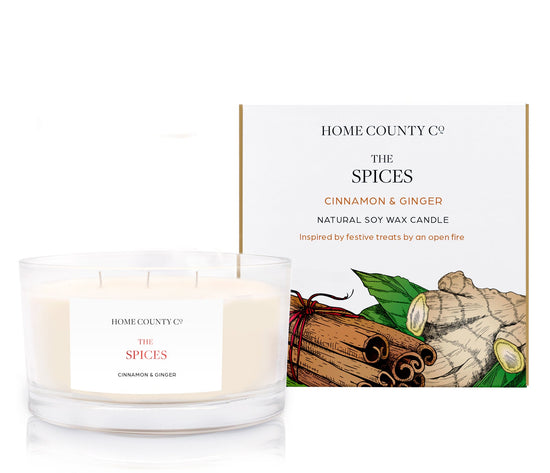 The Spices - Cinnamon and Ginger 3 Wick Candle