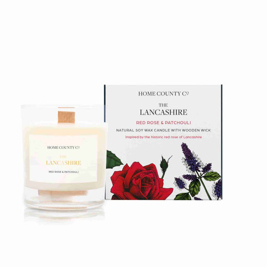 The Lancashire - Red Rose and Patchouli Candle - Pack of 6