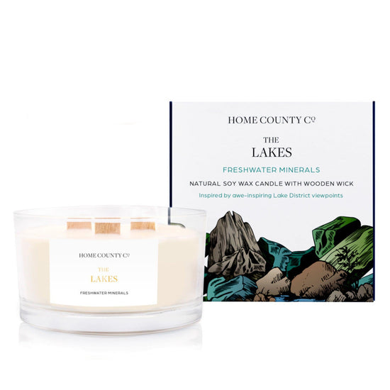 The Lakes - Freshwater Minerals 3 Wick Soy Candle - Pack of 4