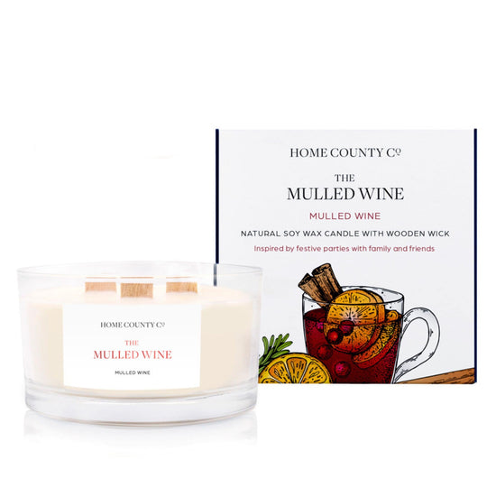 The Mulled Wine 3 Wick Candle - Pack of 4